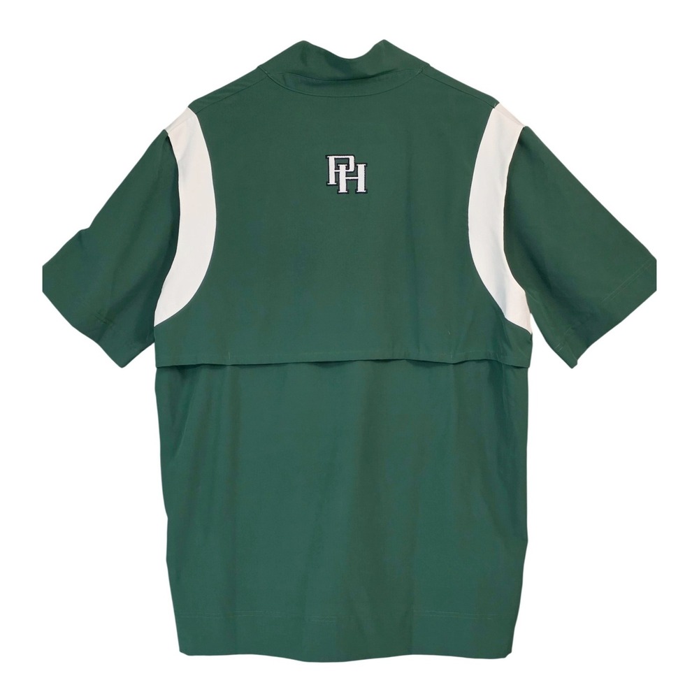 Nike Green PH Football Quarter Zip Short Sleeve Pullover Jacket Mens Large - Picture 7 of 8